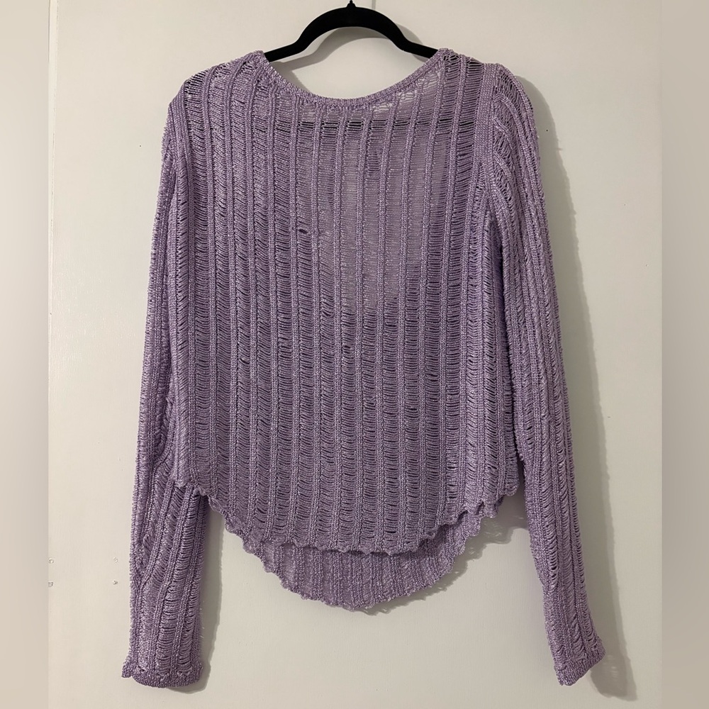 Free People Intimately Let’s Dance Long Sleeve Metallic Top